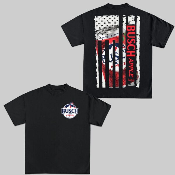 Busch Light Apple US Flag T-Shirt