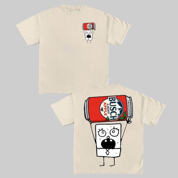 Doodlebob Busch Light Apple T-Shirt - Image 3