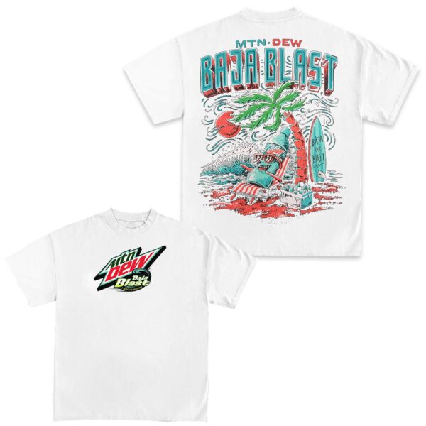 Mountain Dew Baja Blast Beach T-Shirt - Image 2
